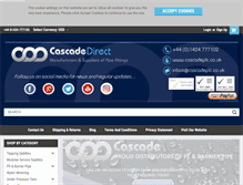 Tablet Screenshot of cascadedirect.co.uk